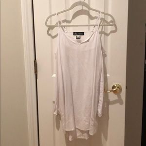 Regine Chevallier white off shoulder top SZ. S